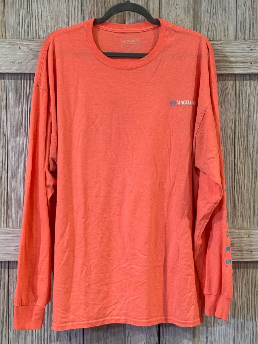 Magellan Outdoors Men's Long Sleeve Tee - Coral